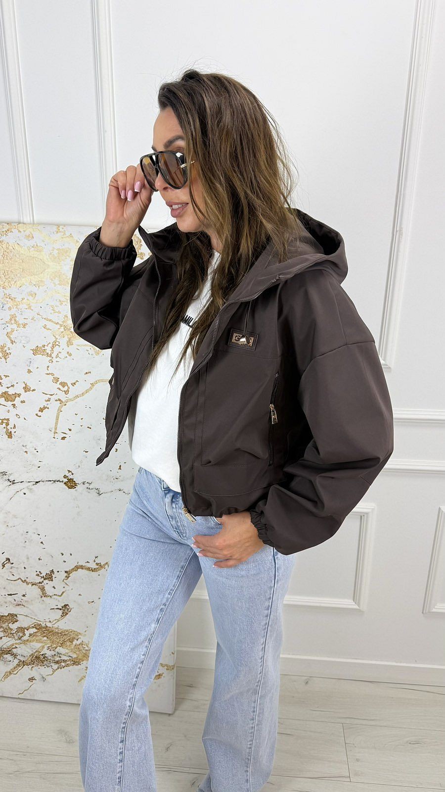 Kurtka Przejściowa Czekoladowa Angel