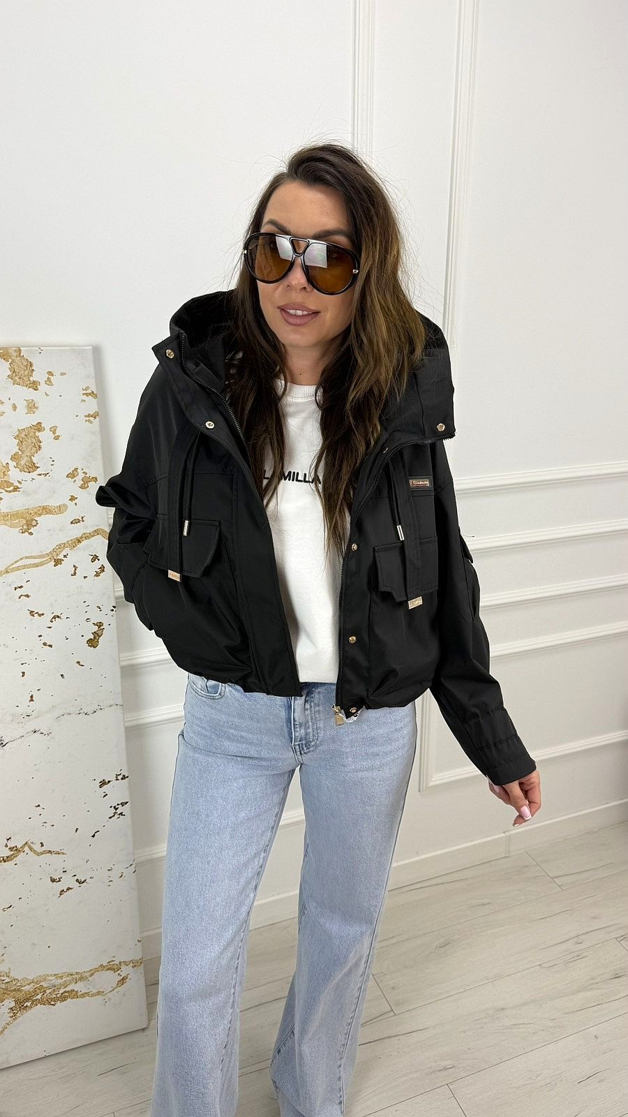 Kurtka Przejściowa Czarna Gala